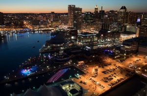 Baltimore Light City Skyline