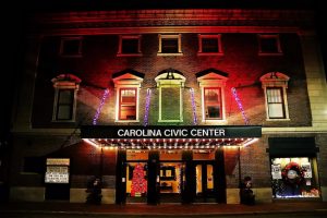 Carolina Civic Center Historic Theater Christmas Exterior SMALL